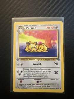Persian 42/64 Uncommon Jungle Pokemon 1st Edition MP - Image 1