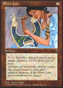 MTG - Elven Lyre - Fallen Empires - NM, English Magic FLAT RATE SHIP - Image 1