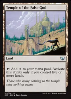 MTG - Temple of the False God - Commander 2015 - NM, English Magic FLAT RATE SHI - Image 1