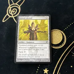 1x Sylvok Lifestaff (209) Scars of Mirrodin MP MTG Magic the Gathering x1 MKE - Image 1