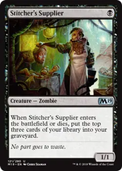 MTG - Stitcher's Supplier - Core Set 2019 - NM, English Magic FLAT RATE SHIP - Image 1