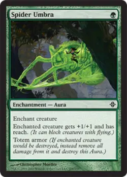 MTG - Spider Umbra - Rise of the Eldrazi - NM, English Magic FLAT RATE SHIP - Image 1