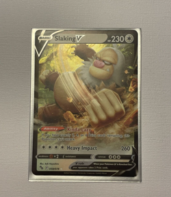 Slaking V - 058/078 Ultra Rare Pokemon GO NM Pokemon TCG With Sleeve - Image 1