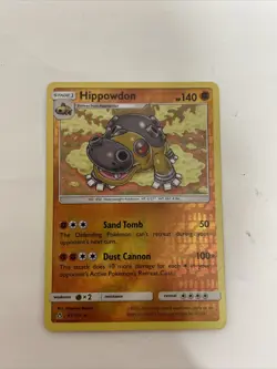 Pokemon Hippowdon 69/156 Ultra Prism Sun & Moon REVERSE HOLO RARE - Image 1