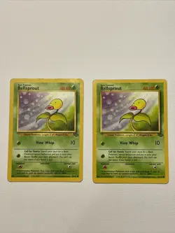 2 Pokemon Jungle Set Unlimited - Common - Bellsprout 49/64 Pokemon Cards - Image 1