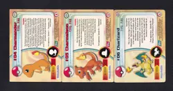Pokemon Charmander #04 Charmeleon #05 Charizard #06 Topps - Image 2