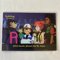 Topps Pokemon TV Animation Series 2 EP15 Battle Aboard the St. Anne Holo NM/LP - Image 1