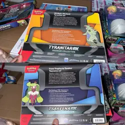 Pokemon LOT Tyranitar EX & Tsareena EX Premium Collection Boxes Sealed BNIB - Image 2