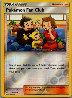 Pokemon Fan Club Reverse Holo Uncommon SM - Ultra Prism 133/156 NM - Image 1