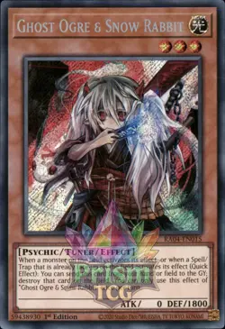 1st ed Ghost Ogre & Snow Rabbit secret rare RA04-EN015 Yugioh - Image 1