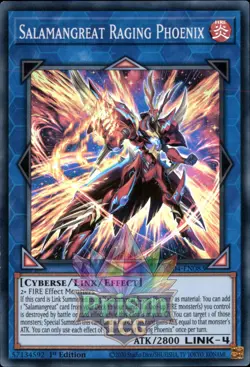1st ed Salamangreat Raging Phoenix super rare RA04-EN083 Yugioh - Image 1