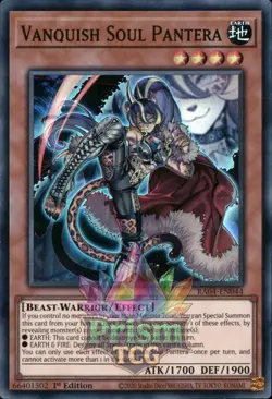1st ed Vanquish Soul Pantera super rare RA04-EN044 Yugioh - Image 1