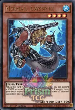 1st ed Mermail Abysspike ultra rare RA04-EN012 Yugioh - Image 1