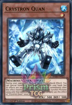 1st ed Crystron Quan super rare RA04-EN021 Yugioh - Image 1