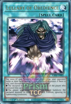 1st ed Lullaby of Obedience ultra rare RA04-EN085 Yugioh - Image 1
