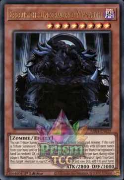 1st ed Erebus the Underworld Monarch ultra rare RA04-EN019 Yugioh - Image 1