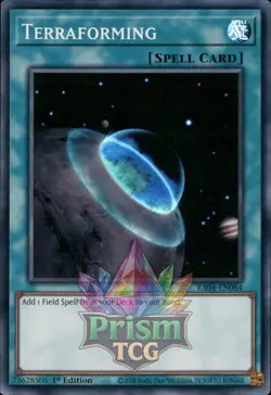 1st ed Terraforming ultimate rare RA04-EN084 Yugioh - Image 1