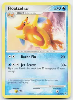 Floatzel 58/147 Uncommon Supreme Victors Pokemon Near Mint - Image 1
