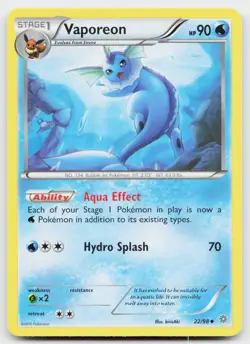 Vaporeon 22/98 Uncommon Ancient Origins Pokemon Near Mint - Image 1