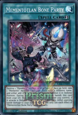 1st ed Mementotlan Bone Party super rare RA04-EN099 Yugioh - Image 1
