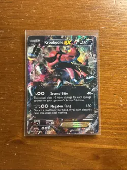 Pokemon Krookodile TCG EX XY25 XY Promo Holo Black Star - Image 1