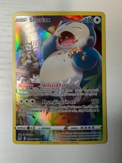 Pokemon TCG Snorlax Trainer Gallery TG10/TG30 Lost Origin Holo Ultra Rare NM - Image 1