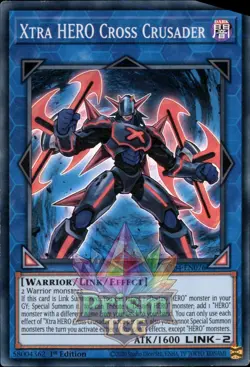 1st ed Xtra HERO Cross Crusader super rare RA04-EN076 Yugioh - Image 1