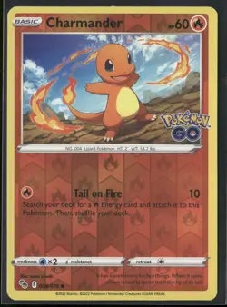 Charmander Common Pokemon GO 008/078 NM - Image 1