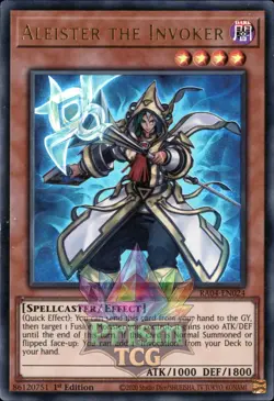 1st ed Aleister the Invoker ultra rare RA04-EN024 Yugioh - Image 1