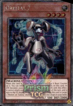 1st ed Orbital 7 platinum secret rare RA04-EN197 Yugioh - Image 1