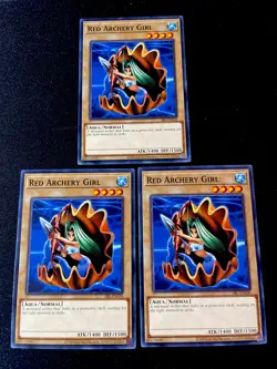 Red Archery Girl (X3) SRL-EN030 Yugioh (New) 25th Edition - Image 1