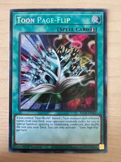 Yugioh Toon Page-Flip BLCR-EN068 Secret Rare 1st Edition Near Mint - Image 1