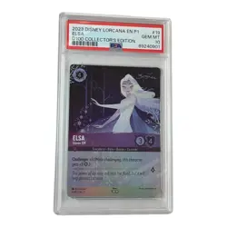 Disney Lorcana D100 Collectors Edition Promo Elsa - Gloves Off #19 PSA 10 - Image 1