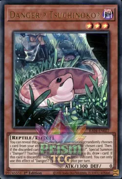 1st ed Danger!U TsuchinokoU ultra rare RA04-EN027 Yugioh - Image 1