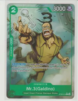 Mr.3(Galdino) - Full Art One Piece Card ST30-014 C* - Image 1