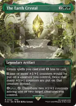 The Earth Crystal (Borderless) -Foil Near Mint MTG - Image 1