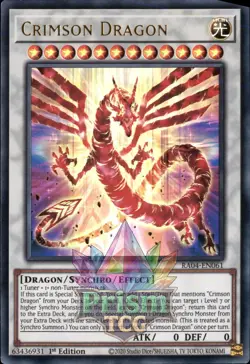 1st ed Crimson Dragon ultra rare RA04-EN061 Yugioh - Image 1