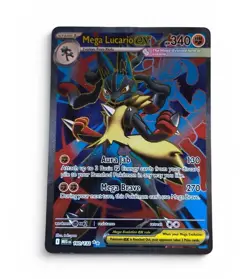 Pokemon Mega Lucario EX Holo Ultra Rare Card 160/132 Me01: Mega Evolution - Image 1