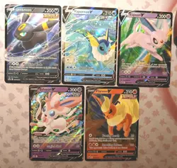 Pokemon TCG Eeveelutions V SWSH 5 Card Lot Black Star Promos🔥🔥🔥 - Image 1