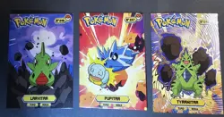 LARVITAR X PUPITAR X TYRANITAR LOT - POKEMON JOHTO CARDS TOP POKEDEX CCG FOIL - Image 1