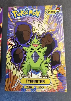 LARVITAR X PUPITAR X TYRANITAR LOT - POKEMON JOHTO CARDS TOP POKEDEX CCG FOIL - Image 3