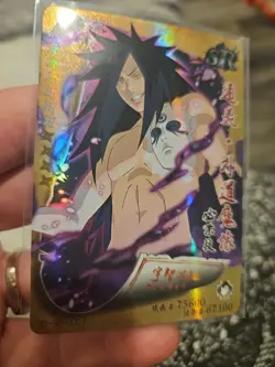 Madara Uchiha SR-0007 Naruto Kayou Heaven Scroll Trading Card Holo Foil - Image 4