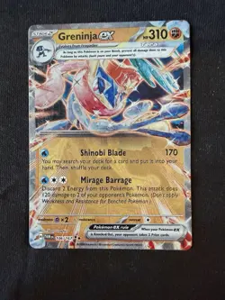 Greninja ex 106/167 Metal Promo (GameStop Exclusive) Pokemon Card LP - Image 2