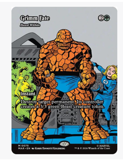 Grimm Fate - Beast Within - Borderless Marvel Super Heroes - Image 1