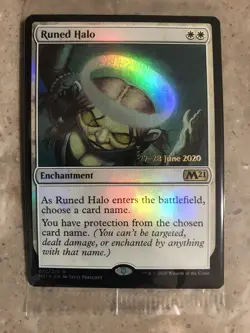 MTG Runed Halo Foil Promo Still in the Factory Sealed Package - Image 1