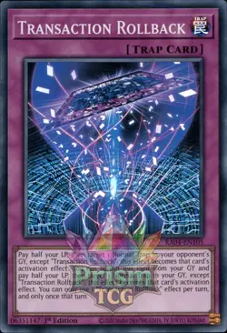 1st ed Transaction Rollback super rare RA04-EN105 Yugioh - Image 1
