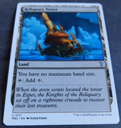 MTG Reliquary Tower (White Border) | Mystery Booster 2 | NM | Utility Land EDH | - Image 2