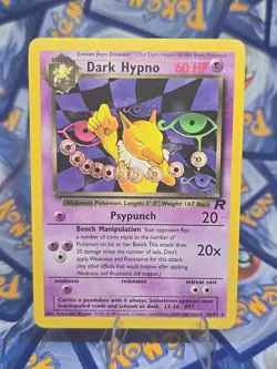 Vintage Pokemon TCG Team Rocket Dark Hypno LP - Image 1