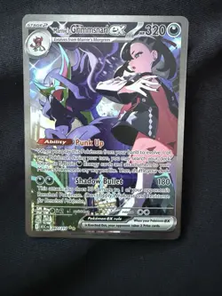 Pokemon TCG Marnie's Grimmsnarl EX Full Art Holo Card 287/217 Ascended Heros NM - Image 2