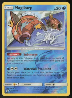 Magikarp 17/111 Common Crimson Invasion Pokemon Reverse Holo Lightly Played - Image 1